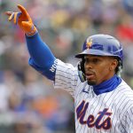 Fotografía de archivo en la que se registró al beisbolista puertorriqueño Francisco Lindor, bateador estrella de los Mets de Nueva York en la MLB. EFE/Jason Szenes