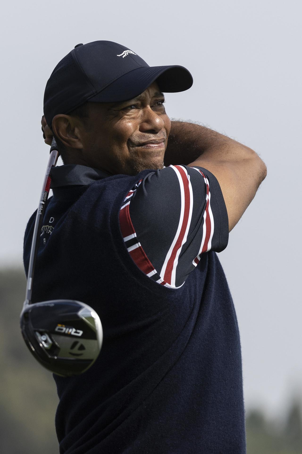 Tiger Woods de Estados Unidos en el 2024 The Genesis Invitational en el Riviera Country Club de Los Ángeles, California, Estados Unidos. EFE/EPA/ETIENNE LAURENT
