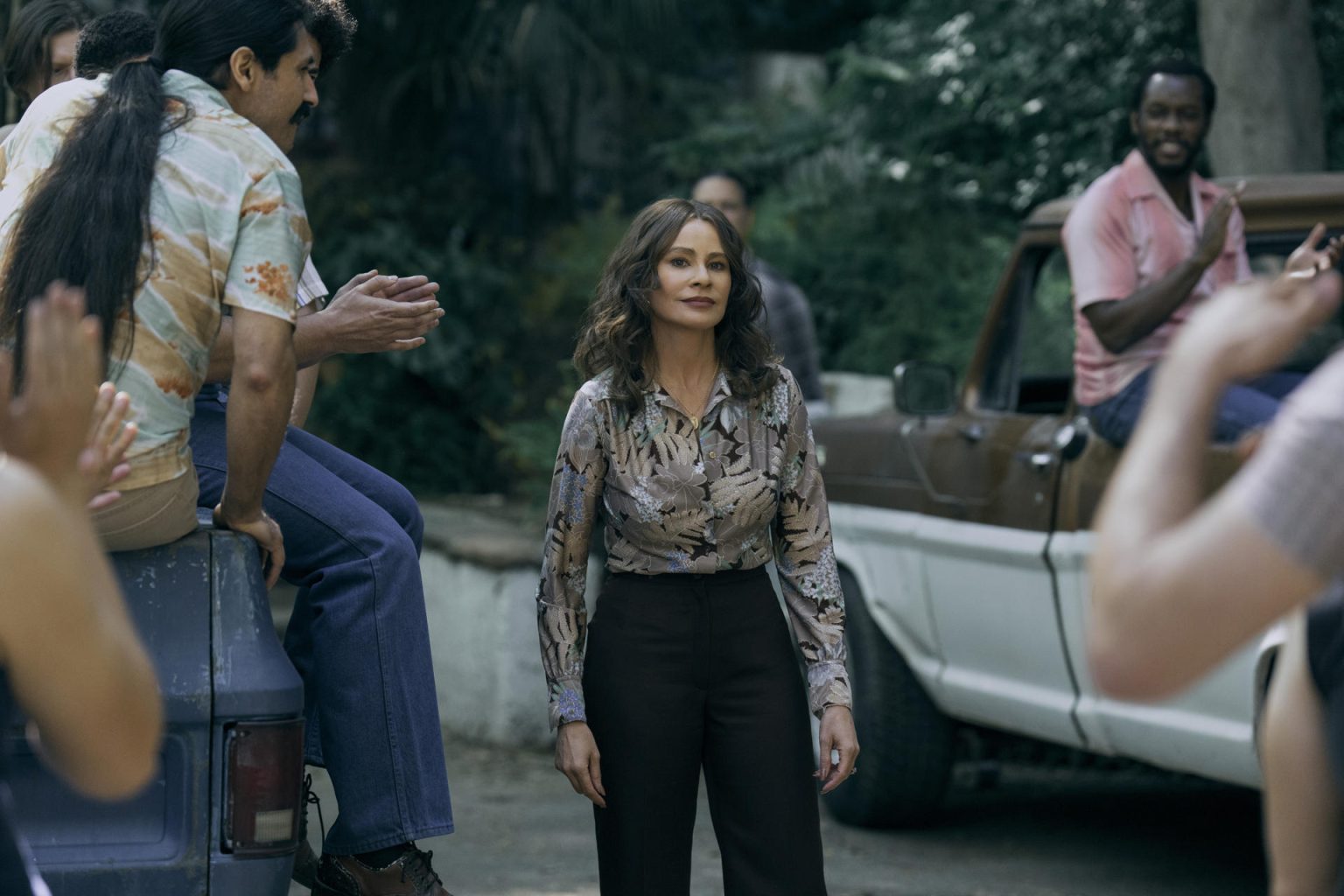 Fotograma cedido por Netflix donde aparece Sofía Vergara, como Griselda, durante una escena de 'Griselda', la serie de Netflix sobre la famosa narcotraficante colombiana. EFE/ Elizabeth Morris/Netflix /SOLO USO EDITORIAL /NO VENTAS /SOLO DISPONIBLE PARA ILUSTRAR LA NOTICIA QUE ACOMPAÑA /CRÉDITO OBLIGATORIO