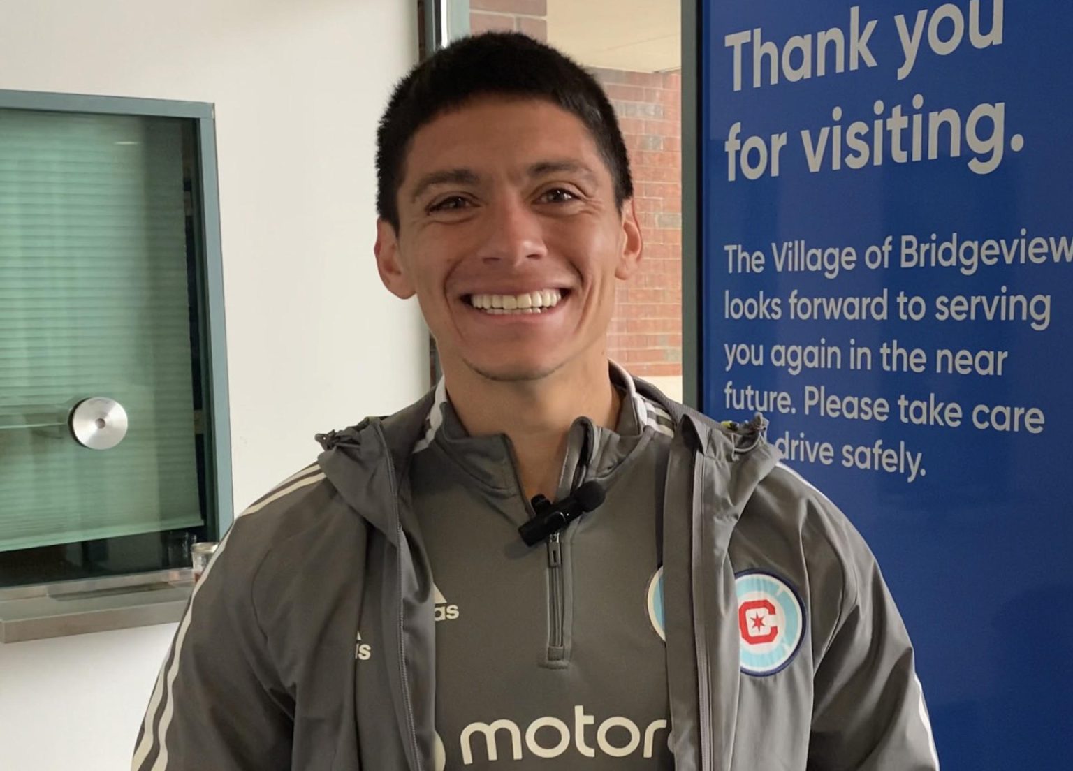 Fotografía de archivo en la que se registró al argentino Federico Navarro, centrocampista del club estadounidense de la fútbol Chicago Fire, durante una entrevista con EFE, en Chicago (Illinois, EE.UU.). EFE/Andrea Montolivo