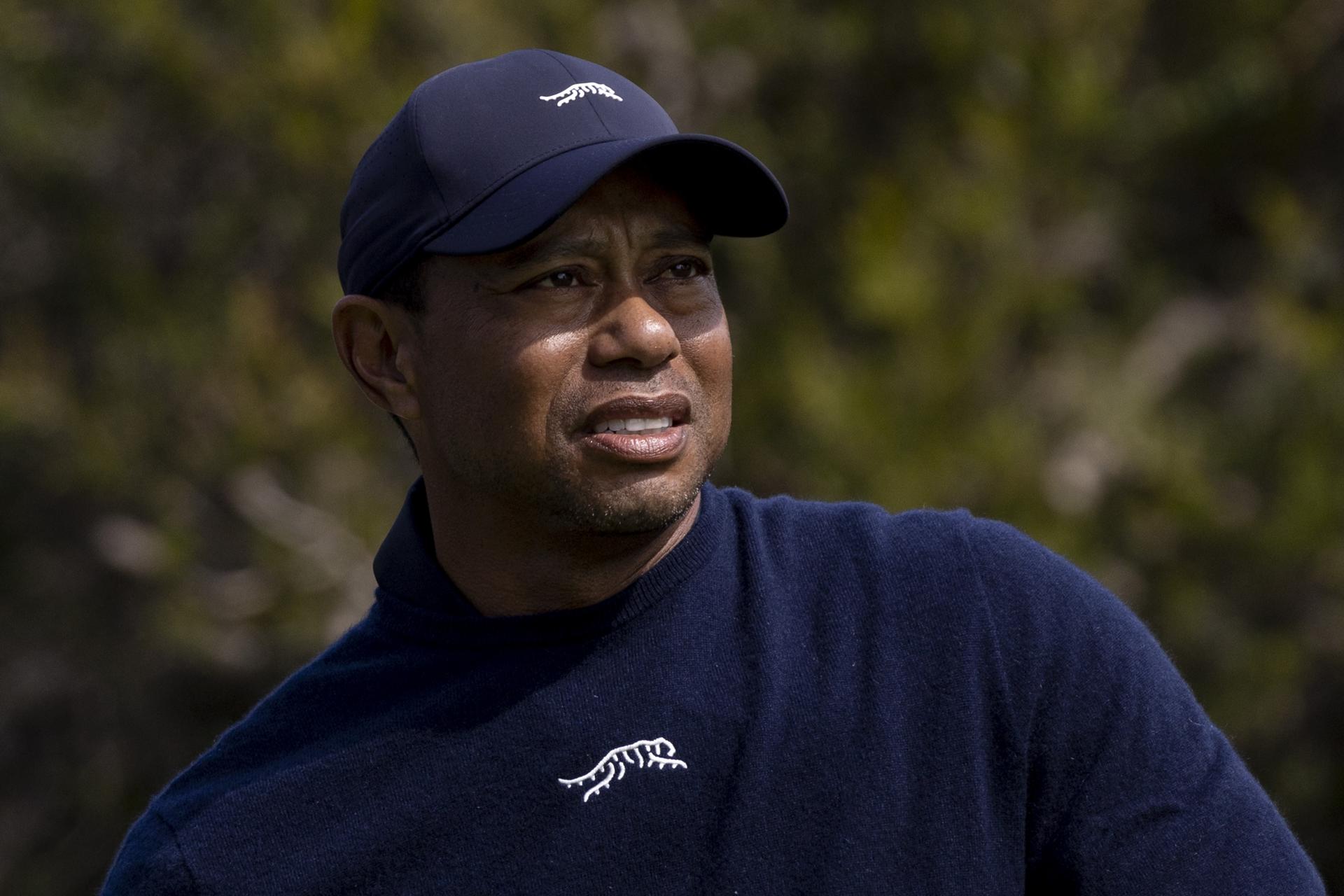 Tiger Woods de Estados Unidos en el 2024 The Genesis Invitational en el Riviera Country Club de Los Ángeles, California, Estados Unidos. . EFE/EPA/ETIENNE LAURENT
