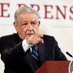 El presidente de México, Andrés Manuel López Obrador, habla durante su conferencia de prensa matutina hoy, en el Palacio Nacional en la Ciudad de México (México). EFE/ José Méndez