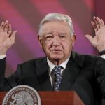 El presidente de México, Andrés Manuel López Obrador, participa hoy en su conferencia matutina en Palacio Nacional, de la Ciudad de México, (México). . EFE/ Isaac Esquivel