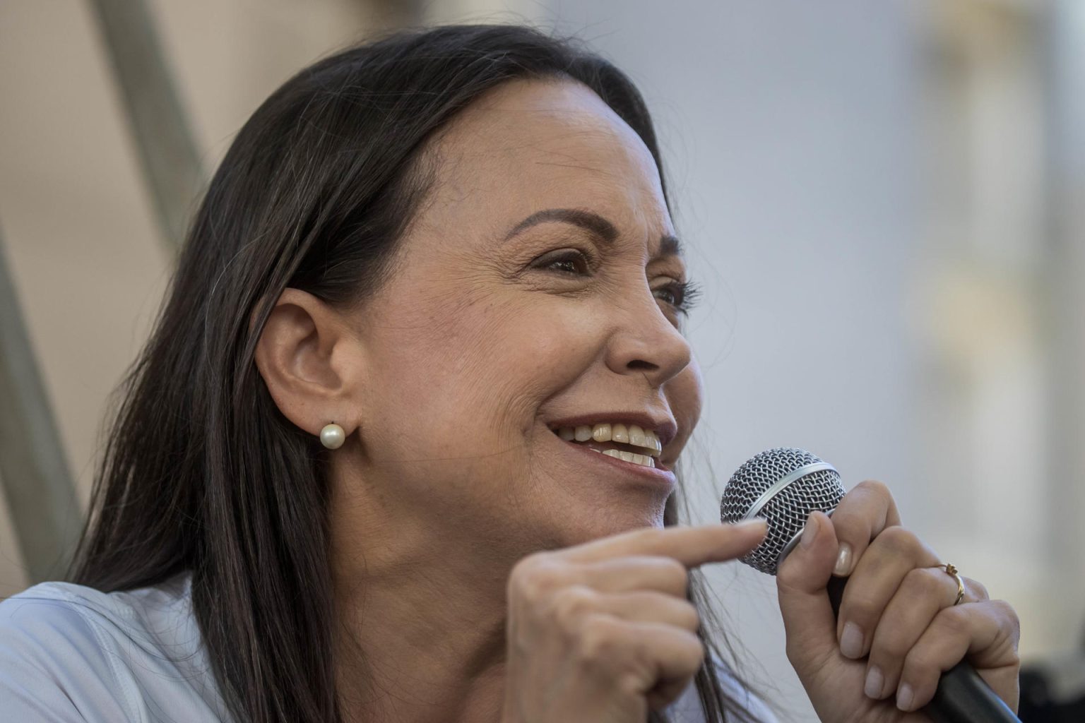 Fotografía de archivo de la opositora venezolana María Corina Machado. EFE/ Miguel Gutiérrez