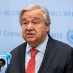 Fotografía cedida por la ONU donde aparece su secretario general, António Guterres. Guterres pidió hoy "honrar el espíritu de ramadán y silenciar las armas" en Gaza, en su enésimo llamamiento a un alto el fuego en esa guerra que ha cumplido ya cinco meses. EFE/ Mark Garten/ONU/ SÓLO USO EDITORIAL/SÓLO DISPONIBLE PARA ILUSTRAR LA NOTICIA QUE ACOMPAÑA (CRÉDITO OBLIGATORIO)