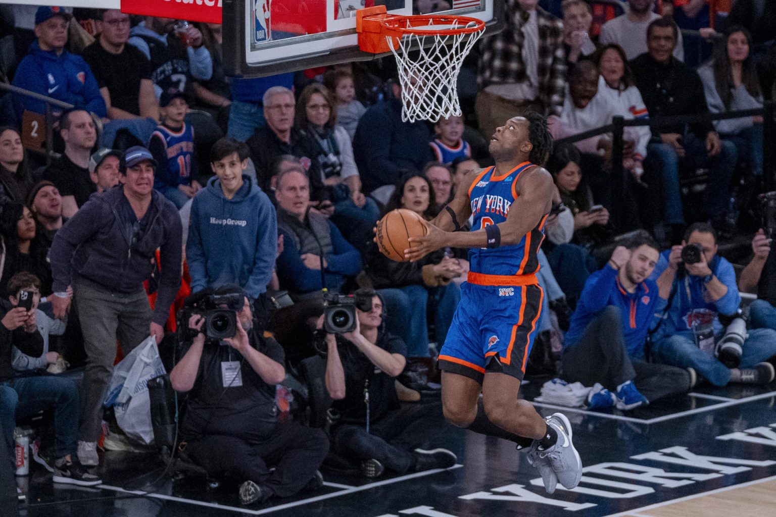 OG Anunoby de los Knicks, en una fotografía de archivo. EFE/ Angel Colmenares