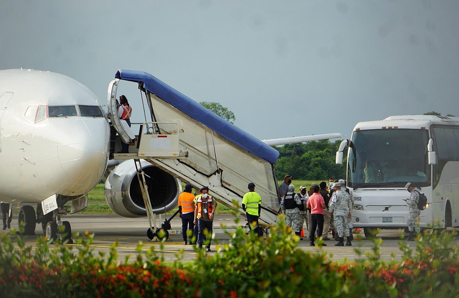 Fotografía de archivo migrantes centroamericanos provenientes de Estados Unidos que fueron deportados a territorio mexicano en la ciudad de Tapachula, estado de Chiapas (México). EFE/Juan Manuel Blanco