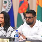 Fotografía de archivo del presidente de Guyana, Irfaan Ali, participando en la cumbre de la Comunidad del Caribe (Caricom) en Georgetown (Guyana). EFE/ Nazima Raghubir