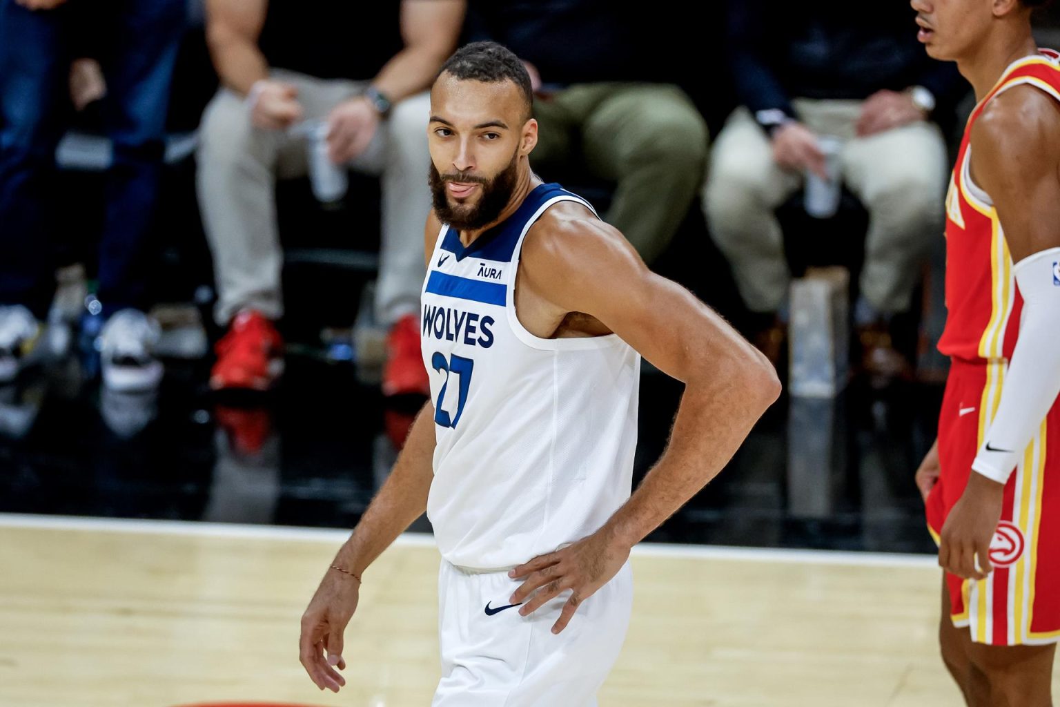 Rudy Gobert de los Minnesota Timberwolves, en una fotografía de archivo. EFE/Erik S. Lesser