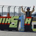 El piloto español de Moto 3 y campeón del mundo de la categoría, Jaume Masià (5, Leopard Racing), en una imagen de archivo de la pasada temporada. EFE/ Biel Aliño