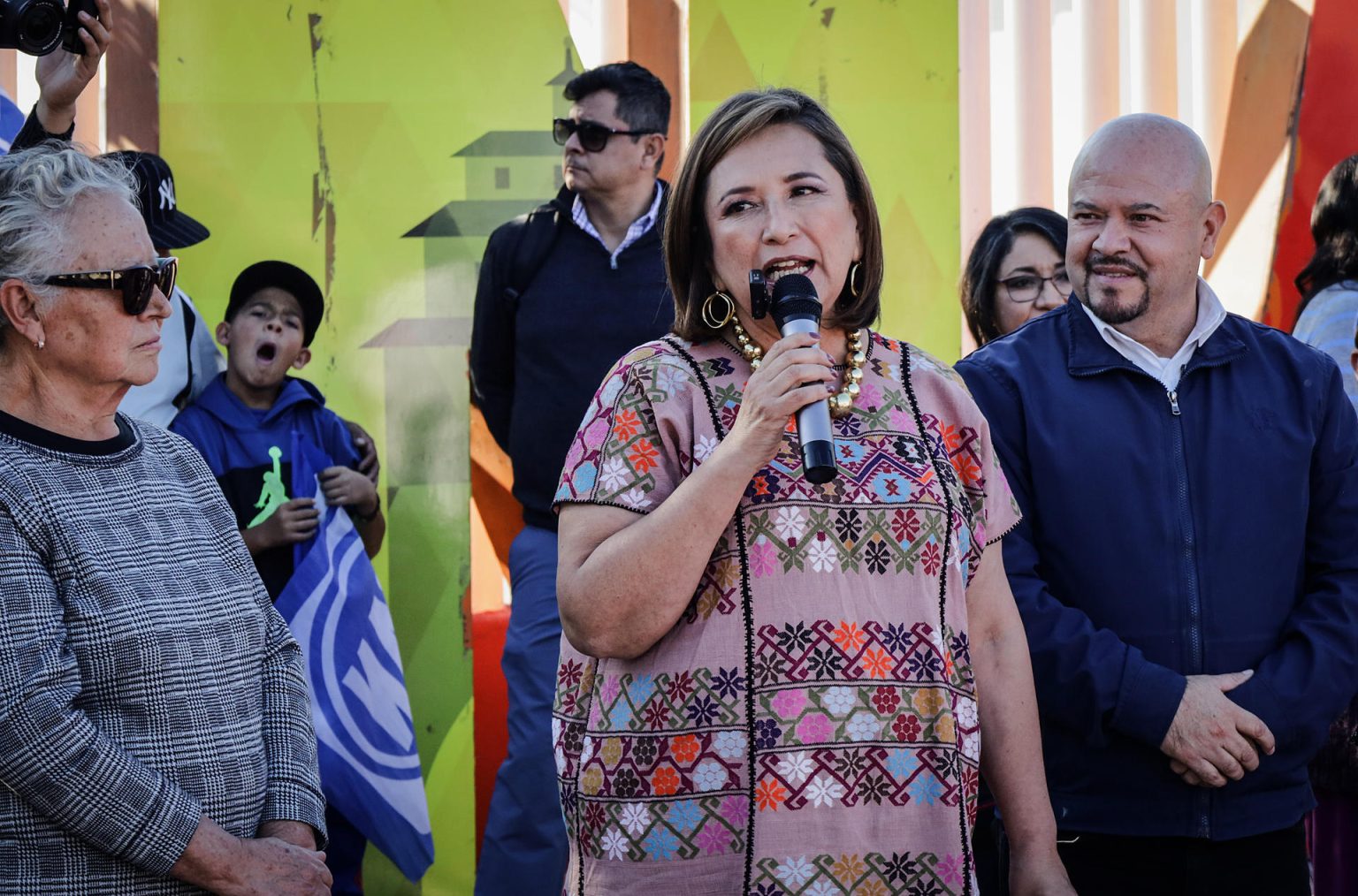 La candidata a la presidencia de México por el opositor Frente Amplio por México, Xóchitl Gálvez (c). Imagen de archivo. EFE/Joebeth Terríquez