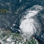 Captura de una imagen satelital de la Subdivisión de Meteorología Regional y de Mesoescala (RAMMB) y del Instituto Cooperativo para la Investigación Atmosférica (CIRA) de la Universidad Estatal de Colorado (CSU) donde se muestra una vista del ojo del huracán Beryl durante su paso por el Caribe. EFE/ RAMMB/CIRA/CSU /SOLO USO EDITORIAL /NO VENTAS /SOLO DISPONIBLE PARA ILUSTRAR LA NOTICIA QUE ACOMPAÑA /CRÉDITO OBLIGATORIO