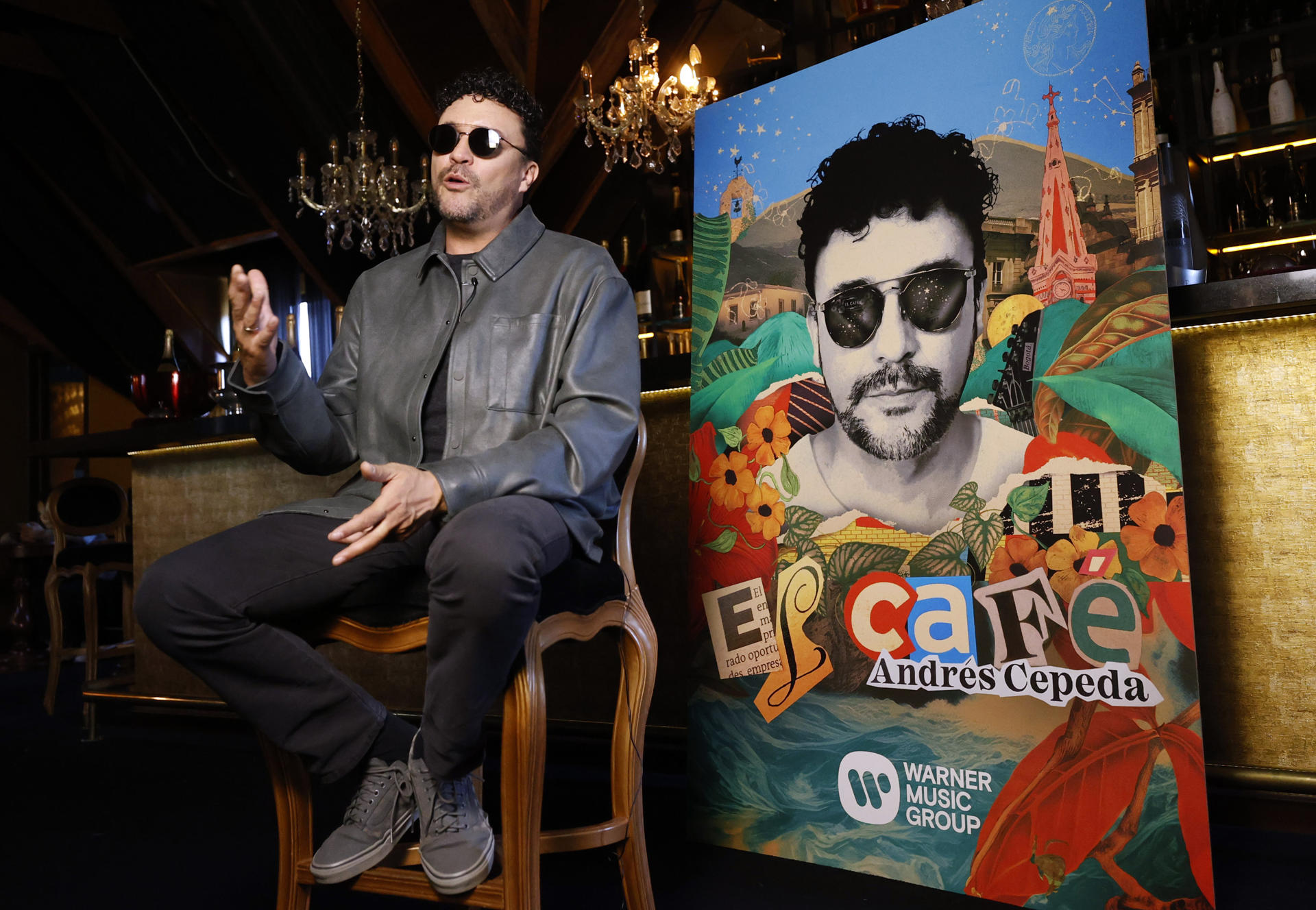 El cantante colombiano Andrés Cepeda habla durante una entrevista con EFE, el 03 de julio de 2024, en Bogotá (Colombia). EFE/ Mauricio Dueñas Castañeda
