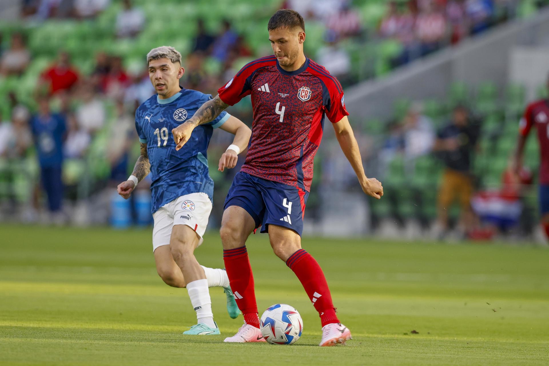 Juan Pablo Vargas, defensor de Costa Rica, en la Copa América 2024. EFE/EPA/ADAM DAVIS
