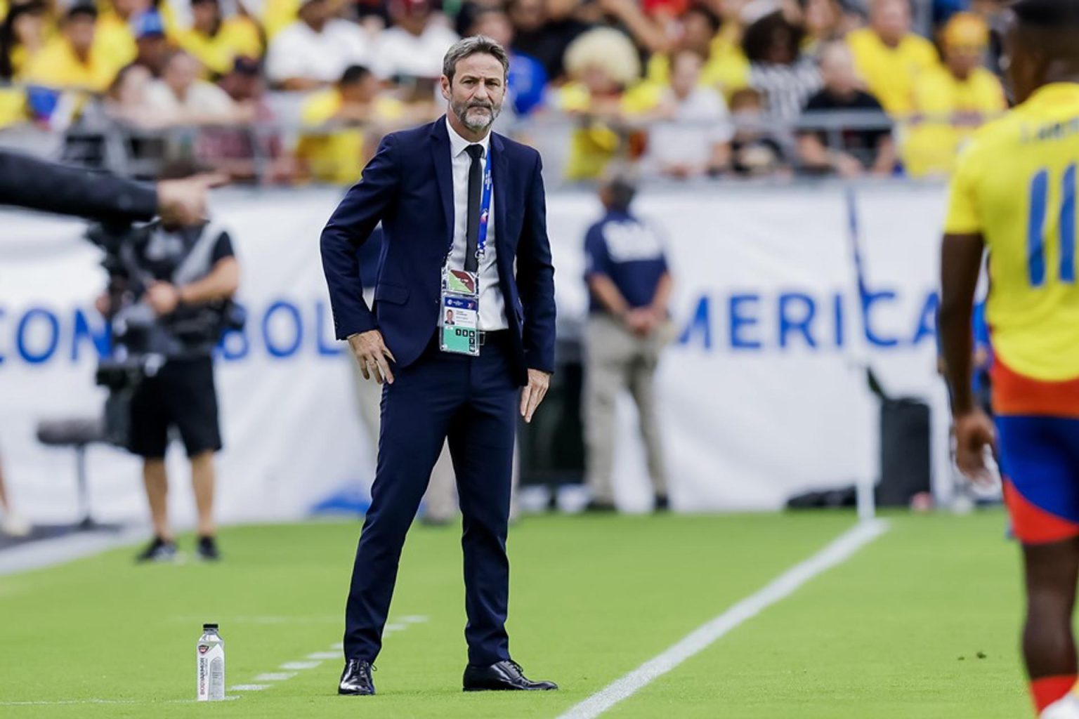 El entrenador Thomas Christiansen de Panamá Copa América 2024. EFE/EPA/JUAN G. MABANGLO