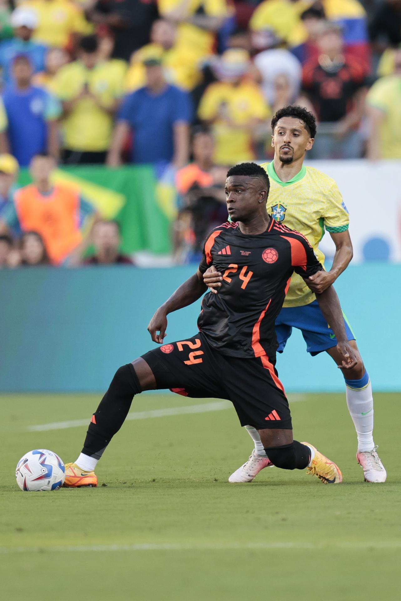 Foto de archivo del delantero John Córdoba, que ha ganado la posición de titular en la selección colombiana durante  la Copa América de Estados Unidos. EFE/EPA/John G. Mabanblo