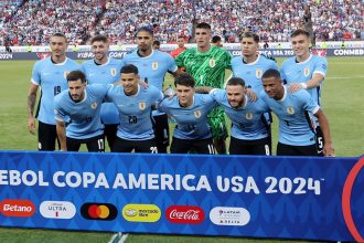 Los jugadores de Uruguay en la Copa América. EFE/EPA/WILLIAM PURNELL