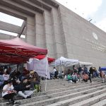 Trabajadores del Poder Judicial protestan en contra de la reforma judicial impulsada por el oficialismo en Ciudad de México (México). EFE/Mario Guzmán