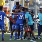 Fotografía de archivo en la que se registró una celebración de jugadores del club chileno de fútbol Universidad de Chile, en el Estadio Monumental de Santiago. EFE/Osvaldo Villarroel