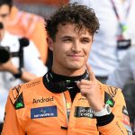 El piloto británico de McLaren Lando Norris, durante el Gran Premio de Italia de F1. EFE/EPA/Daniel Dal Zennaro