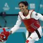 Fotografía de archivo en la que se registró a la taekwondista peruana Leonor Angélica Espinoza, quien ganó la medalla de oro de los Juegos Paralímpicos de París 2024 en la categoría k44 de -47 kilos. EFE/Elvis González