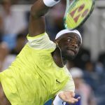 El estadounidense Francés Tiafoe se clasificó este domingo para la final del Masters 1.000 de Cincinnati en la que se medirá el 19 de agosto con el italiano Jannik Sinner. EFE/EPA/MARK LYONS