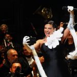 La cantante española Natalia Jiménez se presenta durante un concierto, el 27 de agosto de 2024, en el Teatro Bicentenario de la ciudad de León, en Guanajuato (México). EFE/Luis Ramírez