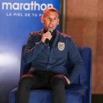 Fotografía de archivo en la que se registró al nuevo seleccionador del equipo nacional masculino de fútbol de Ecuador, el argentino Sebastián Beccacece, durante una conferencia de prensa, en Quito (Ecuador). EFE/José Jácome