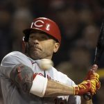 Fotografía de archivo de Joey Votto de los Rojos de Cincinnati durante un juego de la MLB. EFE/CJ GUNTHER