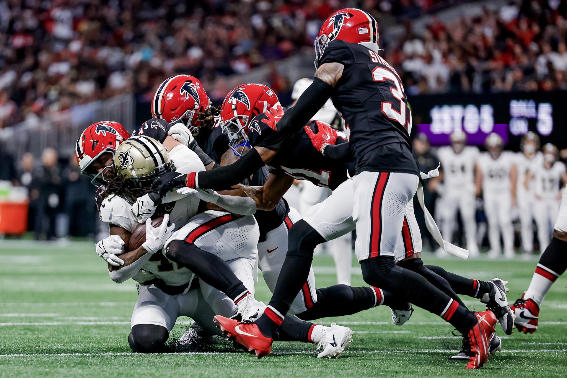 Saints y Falcons se citaron este domingo en Atlanta. EFE/EPA/ERIK S. LESSER
