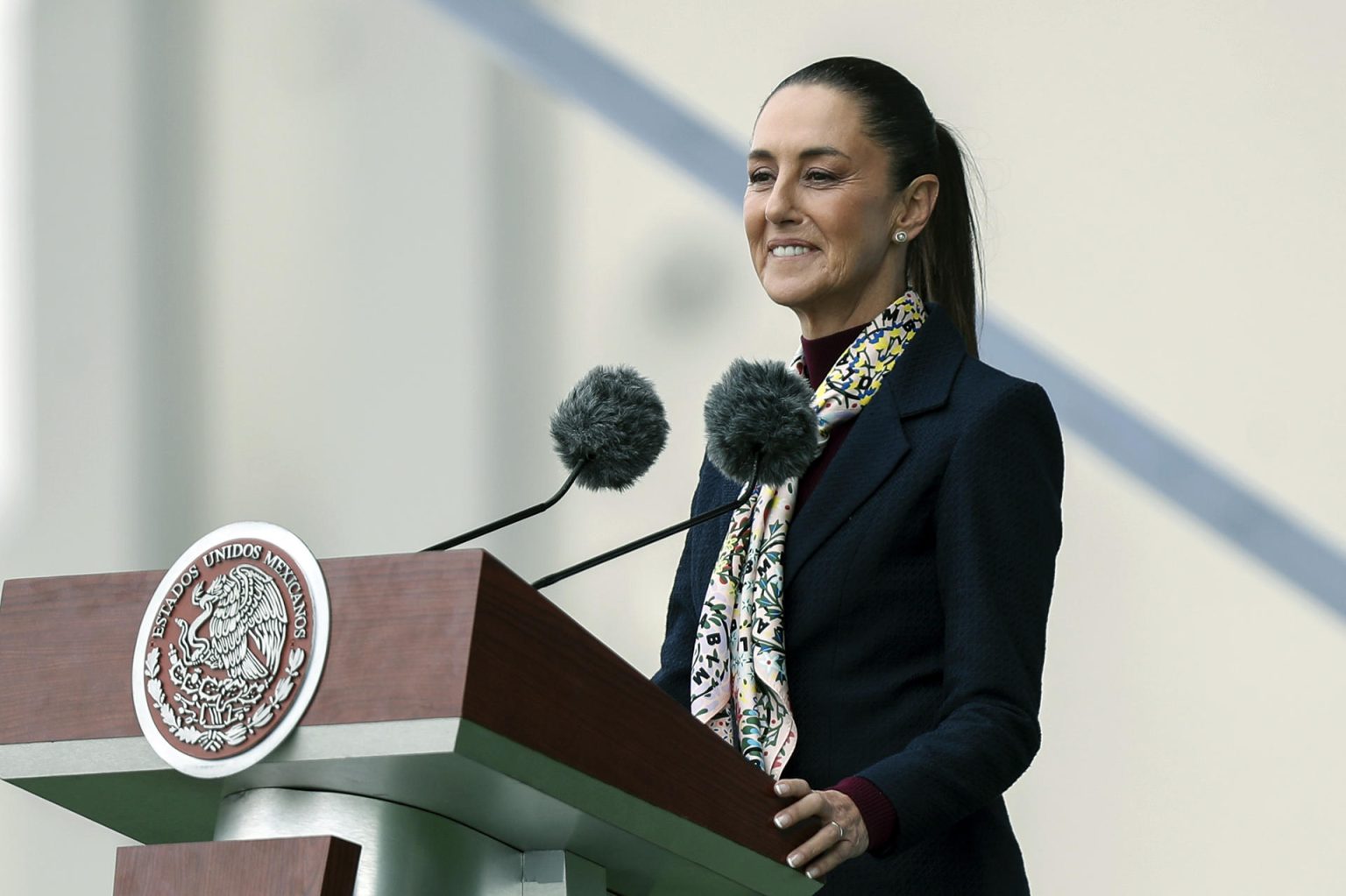 La presidenta electa de México, Claudia Sheinbaum, habla el 10 de septiembre de 2024, durante un acto protocolario en la Ciudad de México (México). EFE/Isaac Esquivel