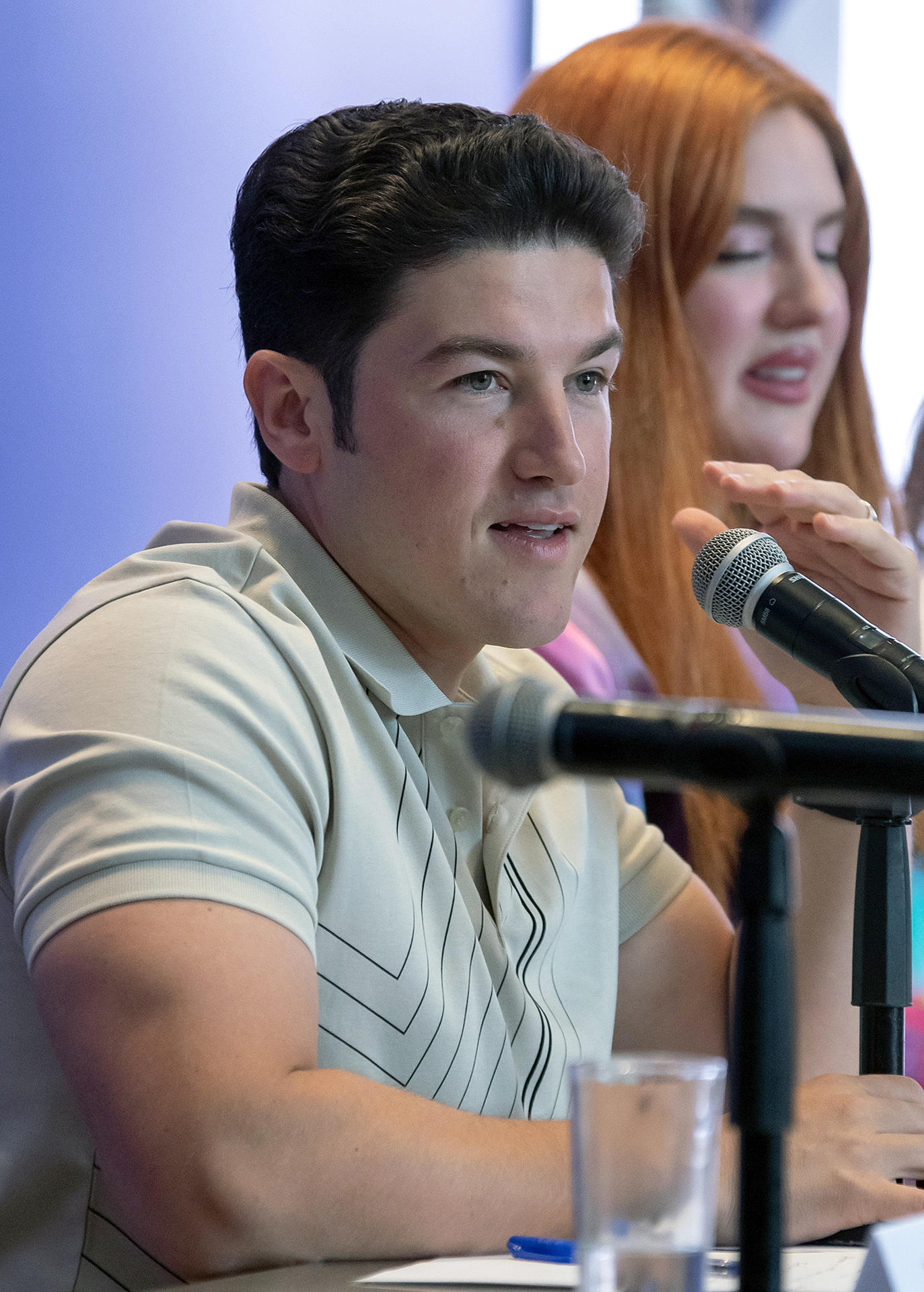 El gobernador del estado de Nuevo León, Samuel García, participa durante la presentación de la agenda de Festival Internacional Santa Lucía, este lunes en la ciudad de Monterrey (México). EFE/Miguel Sierra
