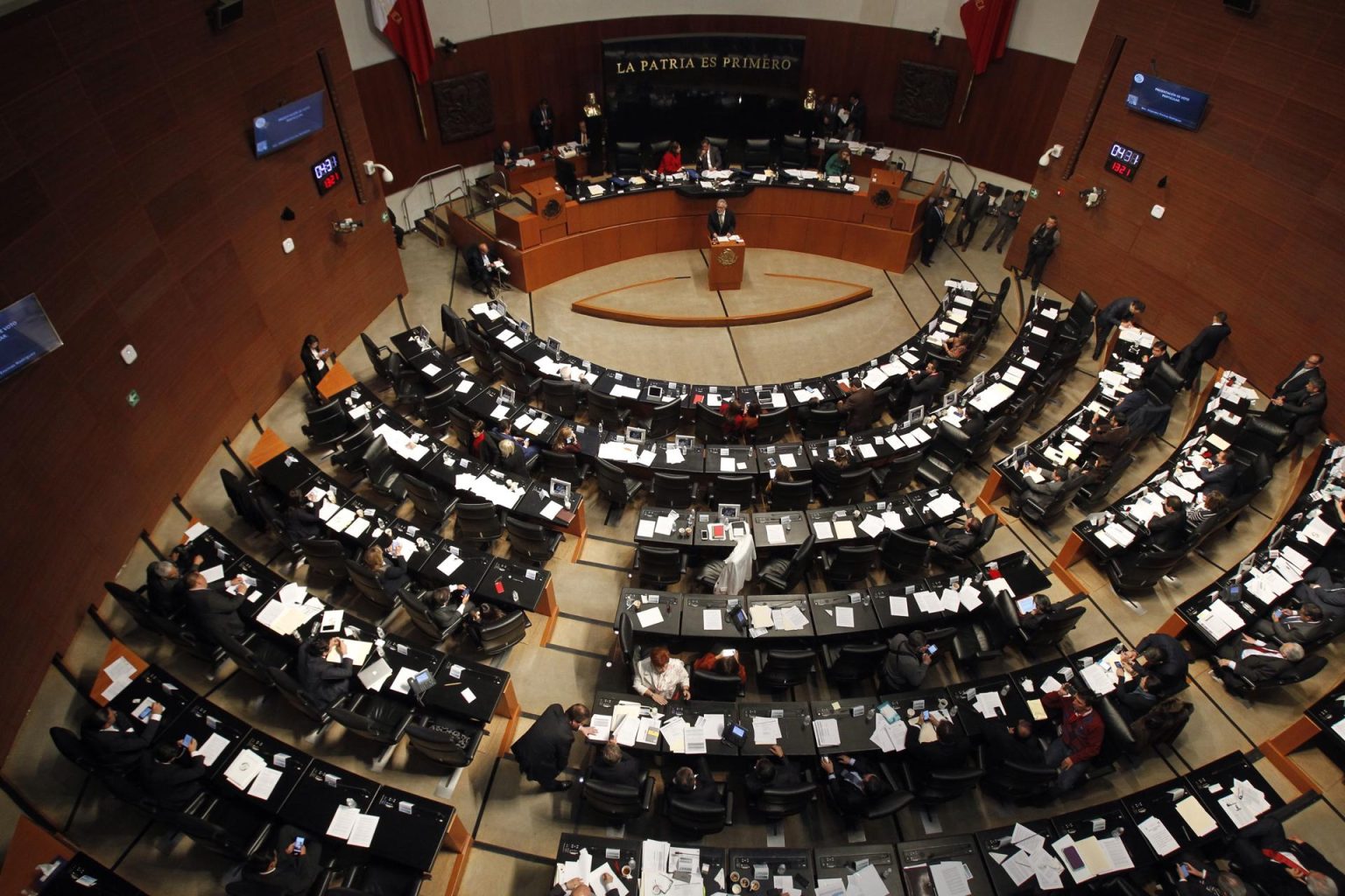 Imagen de archivo de una vista general del Senado. EFE/Sáshenka Gutiérrez