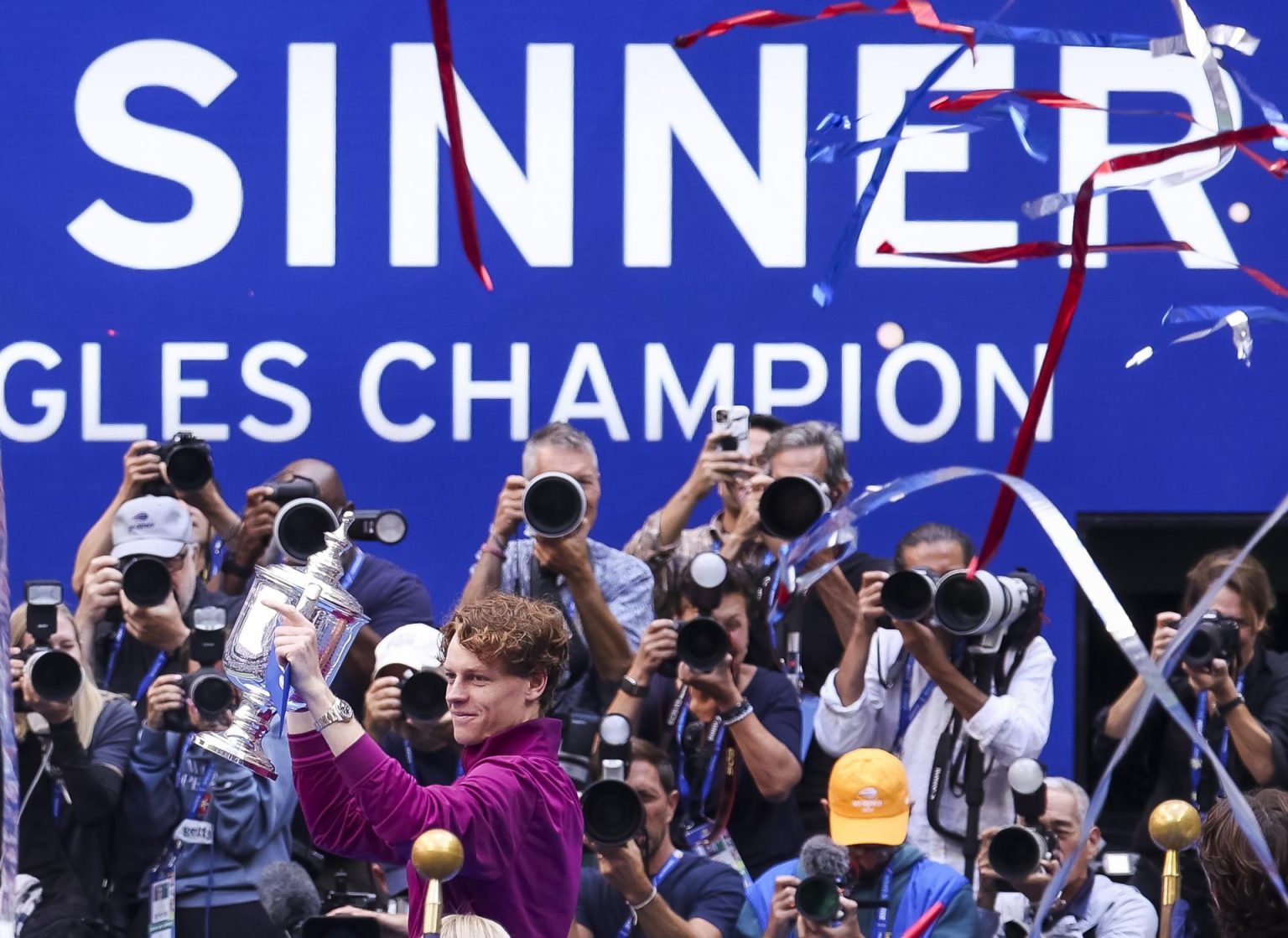 El italiano Jannik Sinner, campeón del US Open 2024. EFE/EPA/SARAH YENESEL