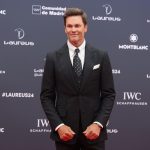 Fotografía de archivo, tomada el pasado 22 de abril, en la que se registró al exjugador de fútbol americano Tom Brady, durante la gala de entrega de los Premios Laureus, en el Palacio Cibeles de Madrid. EFE/Kiko Huesca