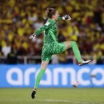 La portera Femke Liefting fue la artífce de la clasificación de la selección de Países Bajos a las selmifinales del Mundial sub-20 femenino. EFE/ Ernesto Guzmán Jr.