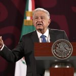 El presidente de México, Andrés Manuel López Obrador, participa durante su conferencia de prensa matutina este viernes en Palacio Nacional de la Ciudad de México (México). EFE/ José Méndez