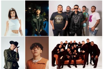 Composición de seis fotografías cedidas por Telemundo donde aparecen de izquierda a derecha: la cantante argentina María Becerra, el puertorriqueño Yandel, el colombiano Luis Alfonso, la estrella emergente Xavi, el grupo de música regional mexicana Fuerza Regida, y el Grupo Niche que serán algunos de los artistas que actuarán en la ceremonia de los premios Latin Billboard, que se celebrarán en Miami, en el sur de Florida (EE. UU). EFE/Telemundo /SOLO USO EDITORIAL /NO VENTAS /SOLO DISPONIBLE PARA ILUSTRAR LA NOTICIA QUE ACOMPAÑA /CRÉDITO OBLIGATORIO