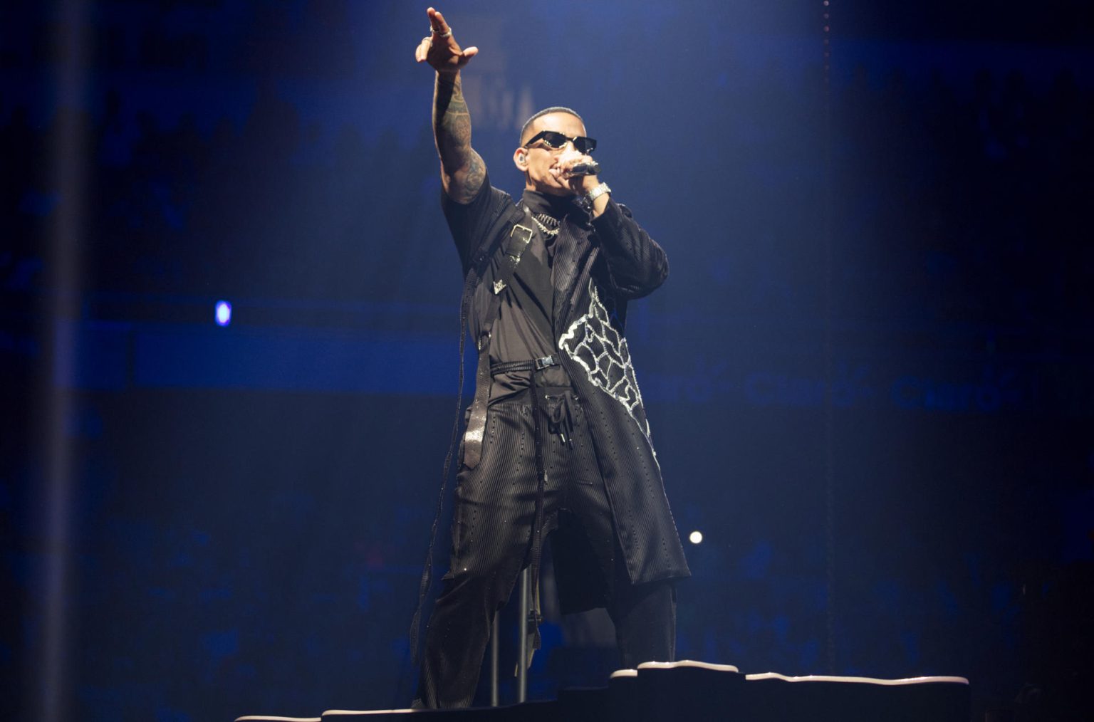 Fotografía de archivo donde aparece Daddy Yankee en su concierto "La Meta" en el Coliseo Jose Miguel Agrelot en San Juan (Puerto Rico). EFE/Thais Llorca