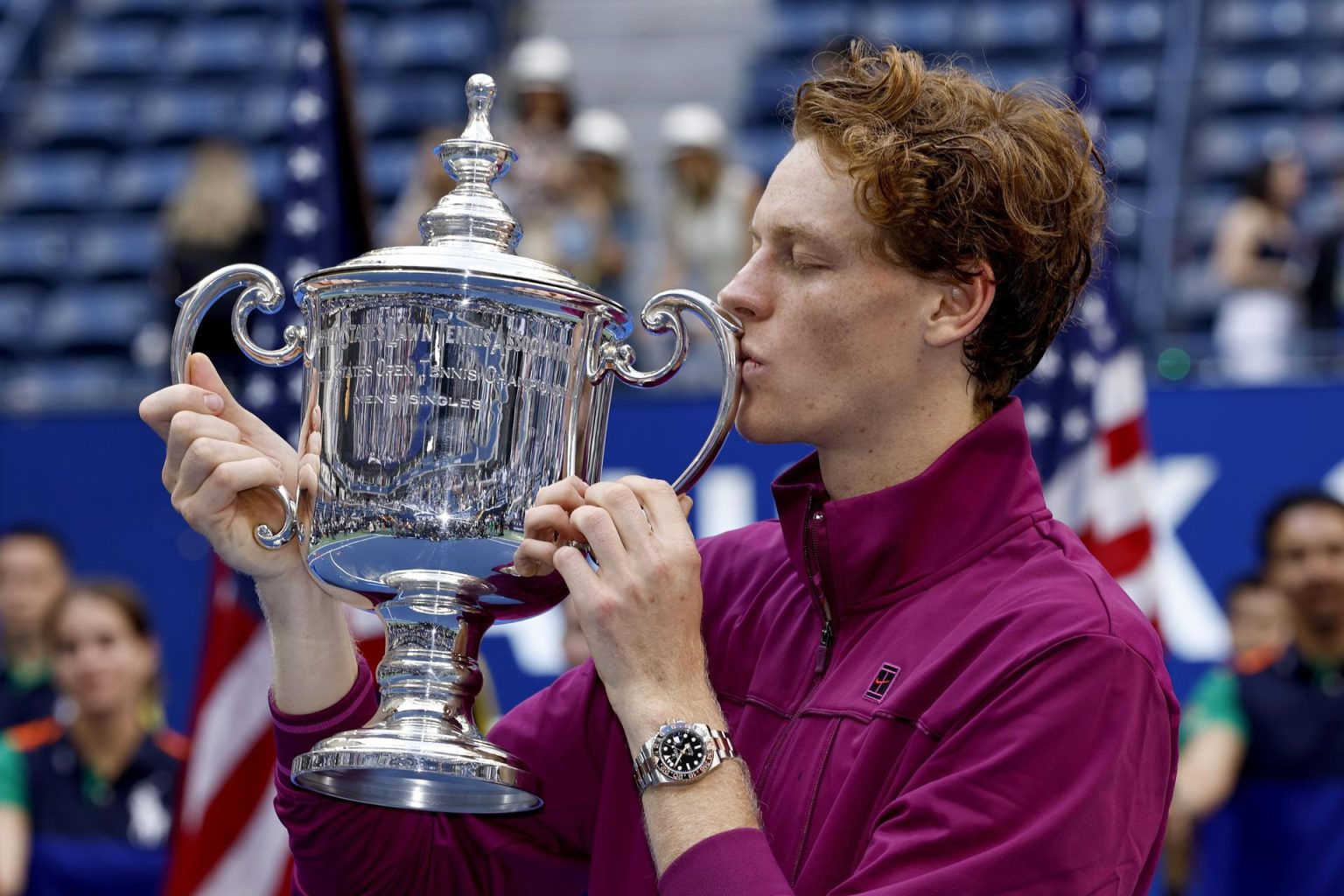 El italiano Jannik Sinner conquistó este domingo el Abierto de Estados Unidos. EFE/EPA/CJ GUNTHER