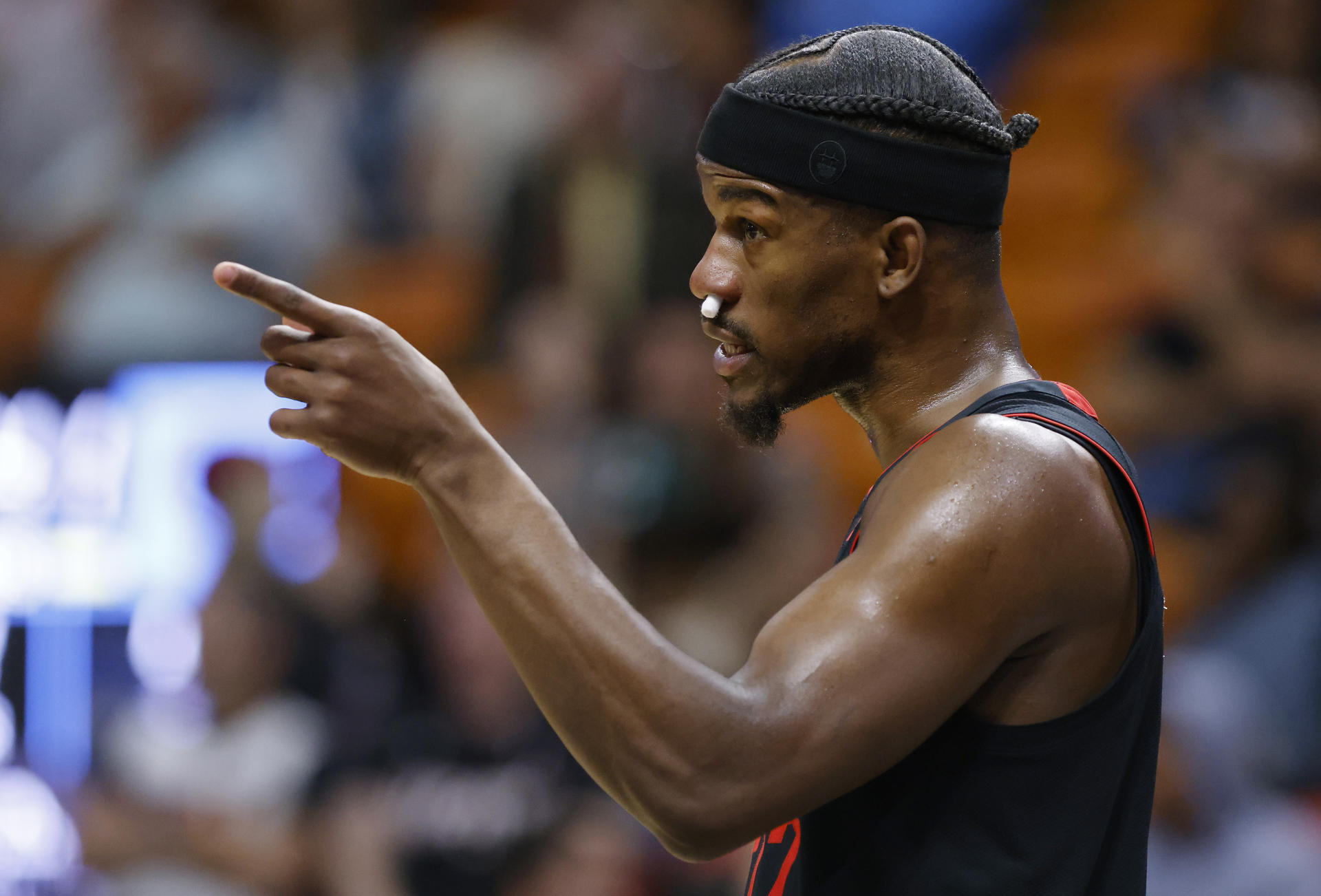 Jimmy Butler, jugador de los Miami Heat de la NBA. EFE/ Rhona Wise
