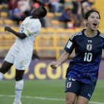 Manaka Matsukubo de Japón celebra un gol en un partido del grupo E de la Copa Mundial Femenina sub-20. EFE/ Carlos Ortega