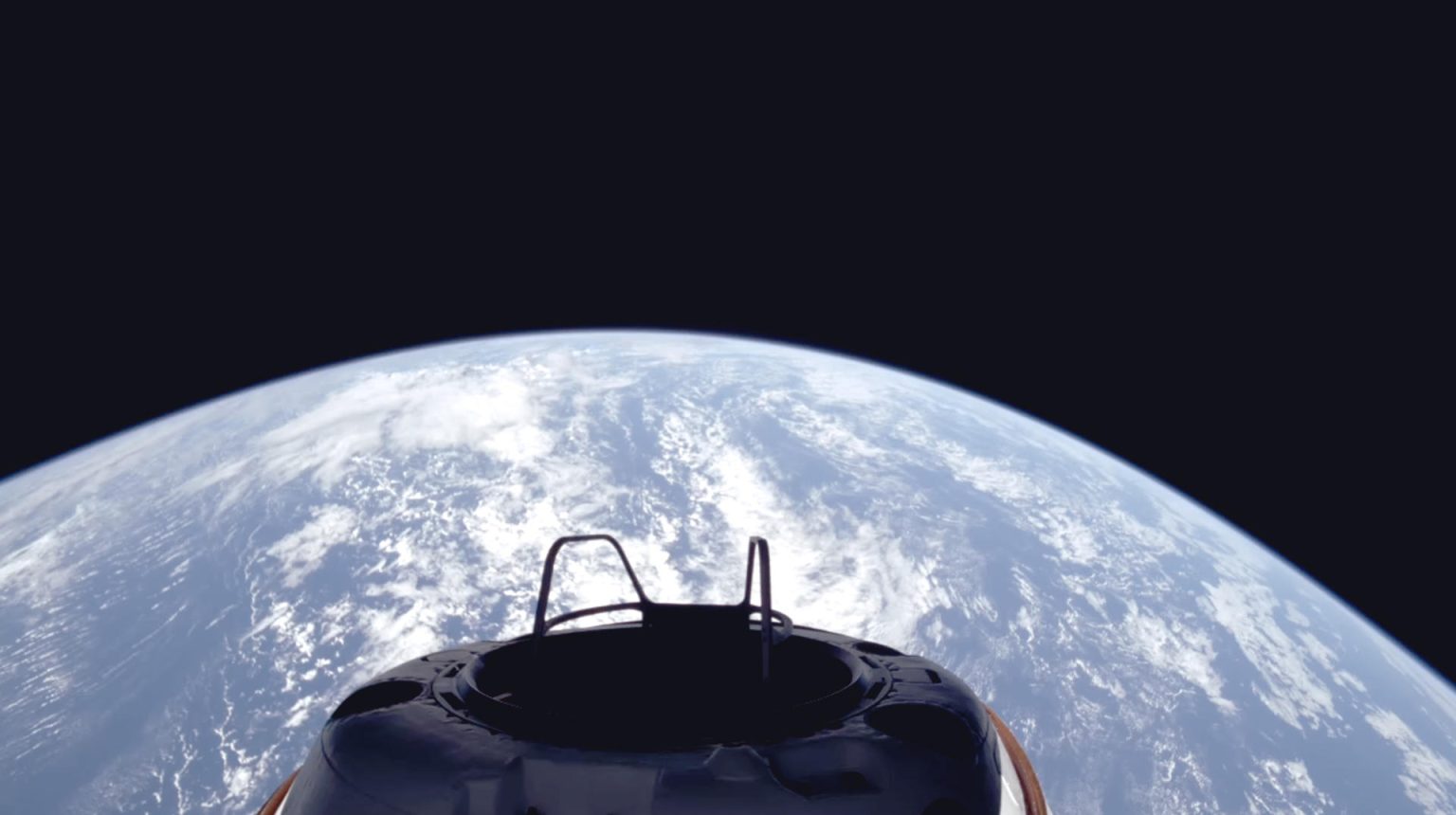 Fotografía cedida por SpaceX donde se aprecia una vista de la Tierra y el Skywalker de Dragon poco después de que la tripulación de Polaris Dawn se lanzara a una órbita de 190 x 1216 km. EFE/SpaceX /SOLO USO EDITORIAL /NO VENTAS /SOLO DISPONIBLE PARA ILUSTRAR LA NOTICIA QUE ACOMPAÑA /CRÉDITO OBLIGATORIO