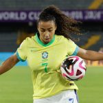 Un Brasil invicto y con Natália Vendito, goleadora del torneo, es uno de los favoritos al título del Mundial Sub-20. EFE/ Mauricio Dueñas Castañeda