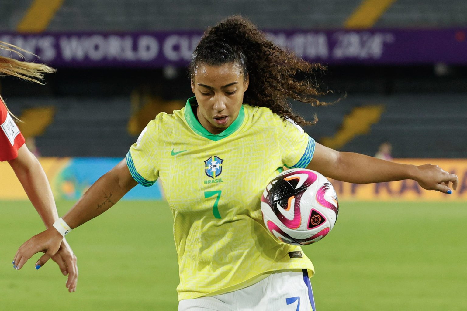 Un Brasil invicto y con Natália Vendito, goleadora del torneo, es uno de los favoritos al título del Mundial Sub-20. EFE/ Mauricio Dueñas Castañeda