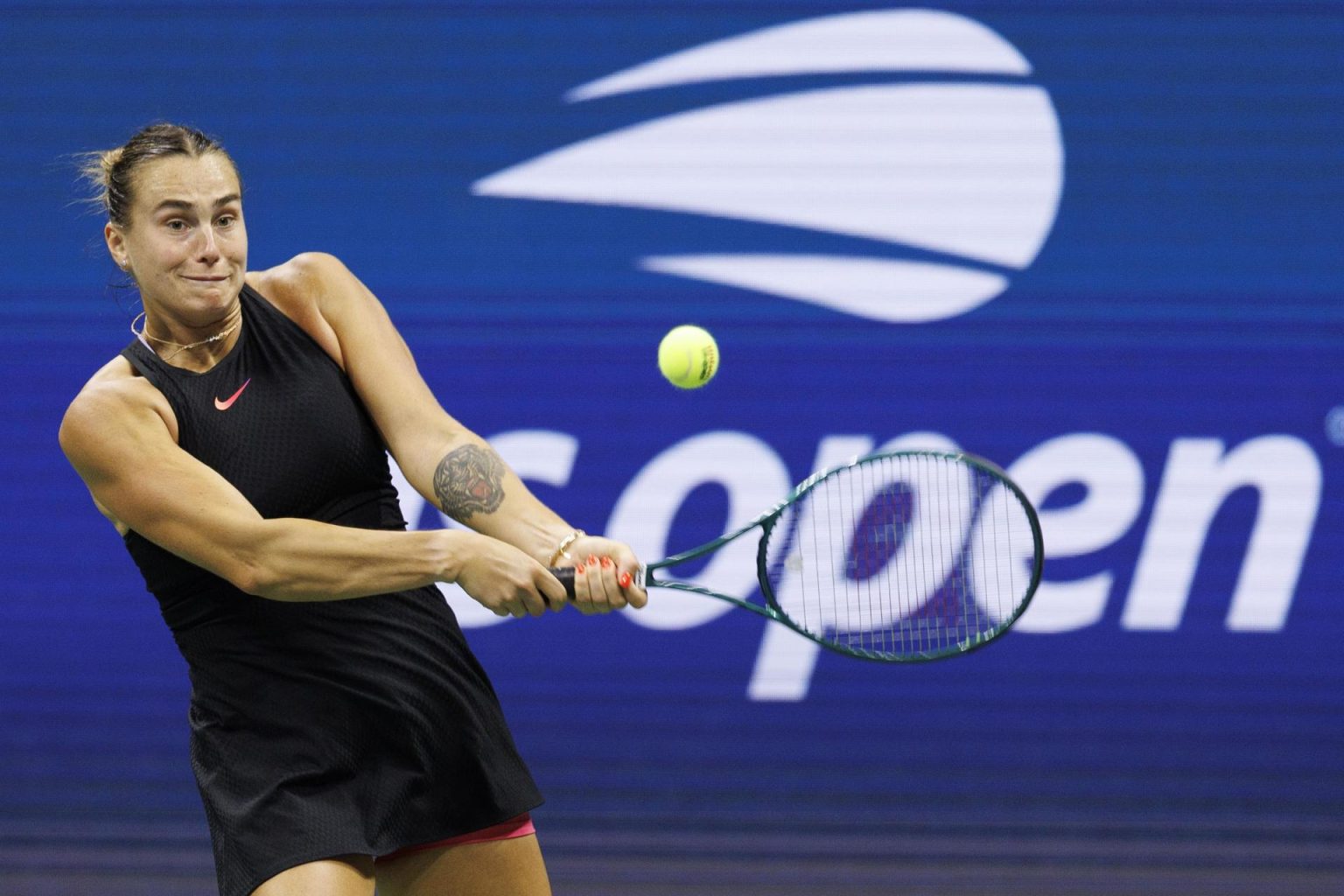 La bielorrusa Aryna Sabalenka buscará este sábado su primer Abierto de Estados Unidos en una final en la que se medirá con la estadounidense Jessica Pegula. EFE/EPA/CJ GUNTHER