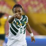 Achta Toko Njoya de Camerún celebra un gol en un partido del grupo A de la Copa Mundial Femenina sub-20. EFE/ Mauricio Dueñas Castañeda