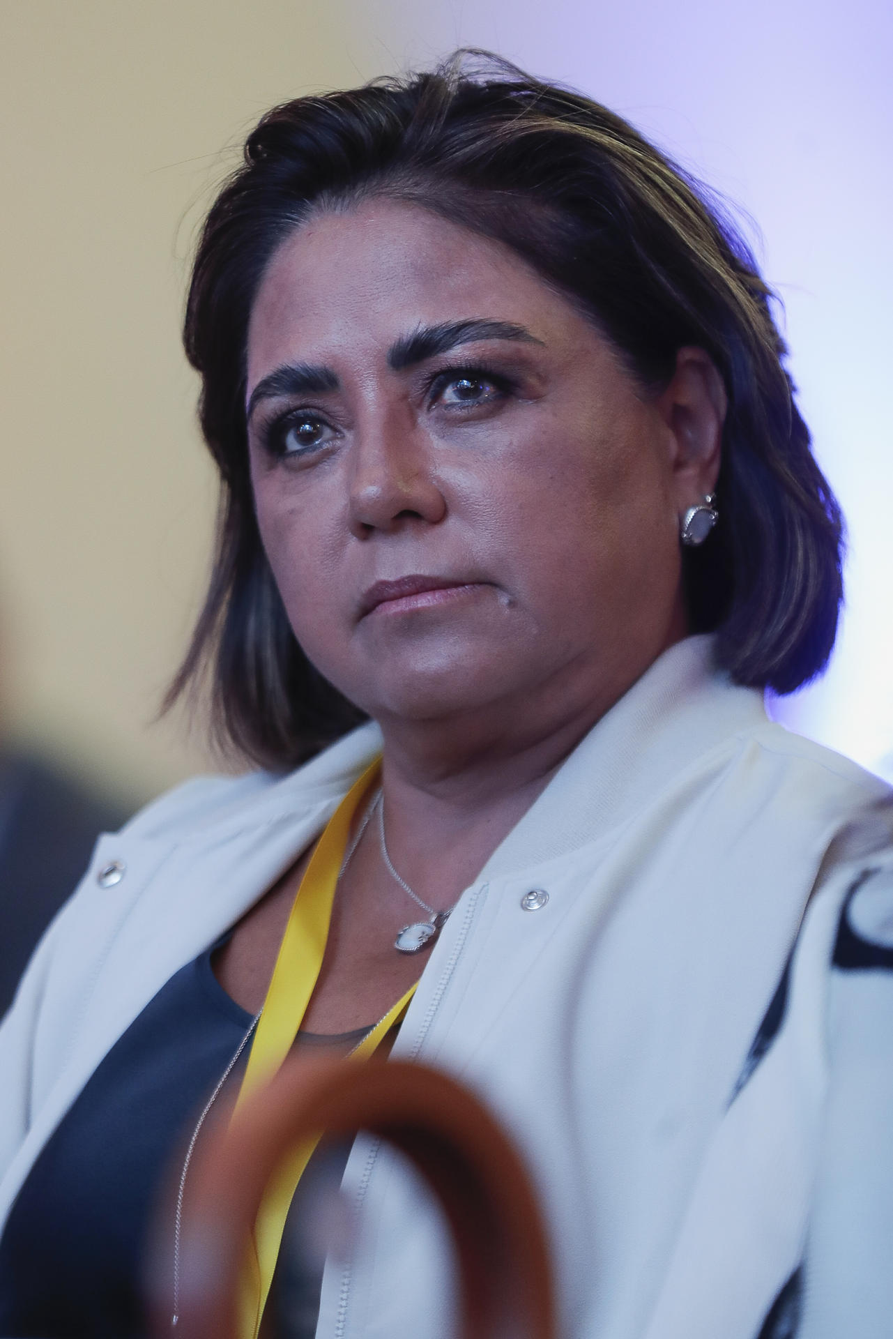 La subgobernadora del Banco de México (Banxico), Irene Espinosa, participa este miércoles en la Tercera Convención Binacional 2024, en la Ciudad de México (México). EFE/ Isaac Esquivel
