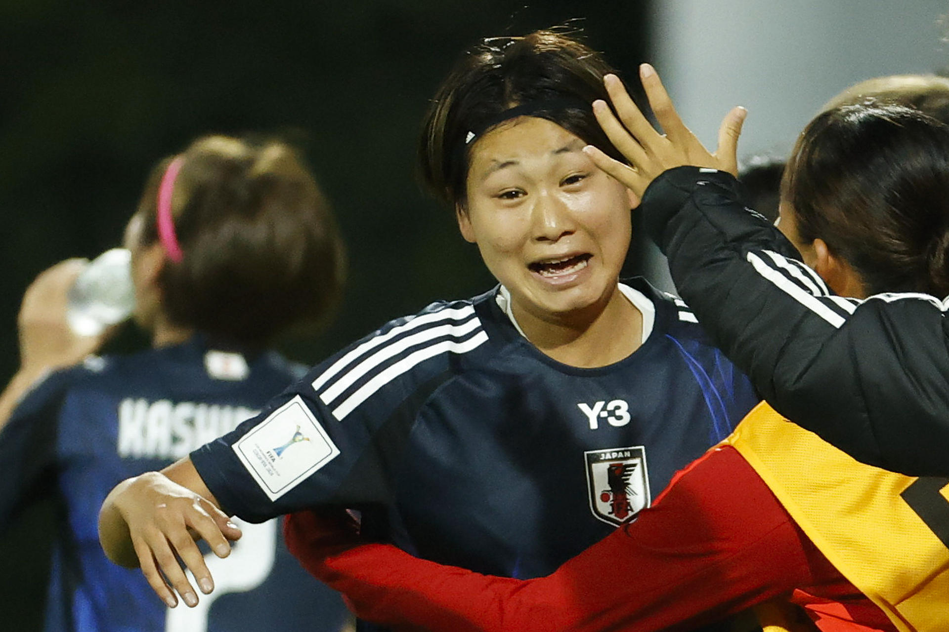 Maya Hijikata de Japón celebra su gol en un partido del grupo E de la Copa Mundial Femenina sub-20. EFE/ Mauricio Dueñas Castañeda
