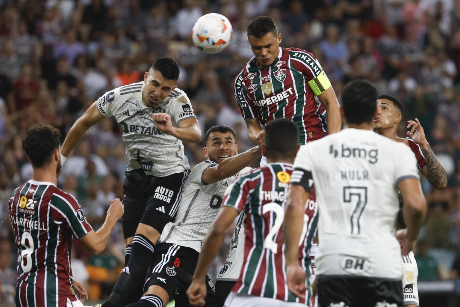 Tras el triunfo por 1-0 obtenido el 18 de septiembre en Río de Janeiro, Fluminense vista el día 25 al Atlético Mineiro en Belo Horizonte para definir el clasificado a las semifinales de la Copa Liberadores.. EFE/ Antonio Lacerda